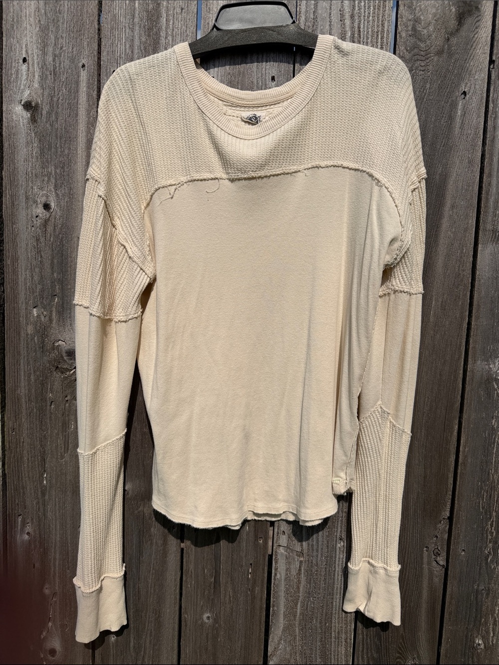 We The Free Cream Layered Thermal Long-Sleeve Top